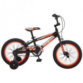 Mongoose Mutant Kids BMX-Style Bike, 16-inch wheels, ages 3 - 5, Black & Orange
