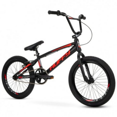 Huffy 20 In. BMX Race HX-Comp Boys' Bike , Black / Neon Red