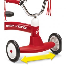 Radio Flyer, Scoot About, Ride-on for Kids, Steel, Red