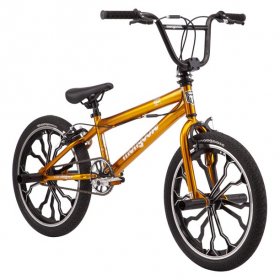 Mongoose Rebel Kids BMX Bicycle, 20 In. Mag Wheels, Ages 7 to 13, Copper