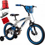 Huffy 21820 16 inch Kinetic Kids' Bike Bundle with Drawstring Bag for Daily Use, 16-in-1 Multi-Function Bike Repair Tool Kit and Microfiber Cleaning Cloth