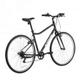 Decathlon Riverside Hybrid Bike 100, 700c, Medium, Black